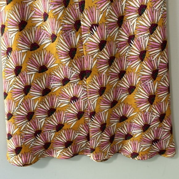 FREE PEOPLE Normani Bias Floral Printed Midi Skirt Drapey in Honey Size 4 NEW - Picture 7 of 15